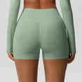 thumbnail image 1 of Costeam Womens High Waist Butt Lifting Seamless Yoga Biker Shorts Tummy Control Moisture Wicking No Ride Up Quick Dry Mid Thigh Athletic Workout Short Leggings, 1 of 7