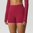 thumbnail image 1 of Costeam Womens High Waist Butt Lifting Seamless Yoga Biker Shorts Tummy Control Moisture Wicking No Ride Up Quick Dry Mid Thigh Athletic Workout Short Leggings, 1 of 7