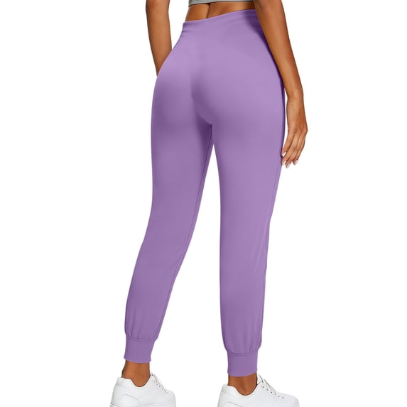 Costeam Womens High Waist Jogger Yoga Pants Dual Side Square Patch Pockets 4 Way Stretch Tummy Control Non See Through Full Length Athletic Workout Casual Long Pants