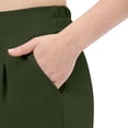 thumbnail image 1 of Costeam Womens High Waisted Straight Leg Ankle Pants with Side Slant Pockets Button Zip Belt Loops Stretch Wrinkle Resistant Tailored Smooth Drape Cropped Dress Trousers, 1 of 8