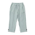 thumbnail image 1 of Costeam Womens Linen Blend Striped Straight Leg Pants Self Fabric Drawstring Full Elastic High Waist No Side Pockets Lightweight Wrinkle Resistant Loose Full Length Casual Trousers, 1 of 8