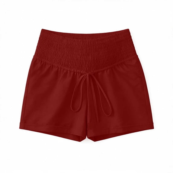 Costeam Womens Maternity Linen Blend Shorts Dual Side Hand Pockets Smocked High Stretch Belly Support Waist Loose Fit Breathable Casual Summer Short Bottoms