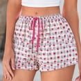 thumbnail image 1 of Costeam Womens Plaid Casual Home Shorts Classic Check Pattern Daily Loungewear Style Side Pockets Regular Elastic Waist Relaxed Comfy Fit Lightweight Breathable Fabric Leisure Short Bottoms, 1 of 5