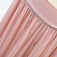 thumbnail image 1 of Costeam Womens Ruffle Hem Wide Leg Skort Self Fabric Drawstring Double Layer Fold Over High Waist Lightweight Silky Loose Knee Length Breathable Casual Loungewear Culottes, 1 of 9
