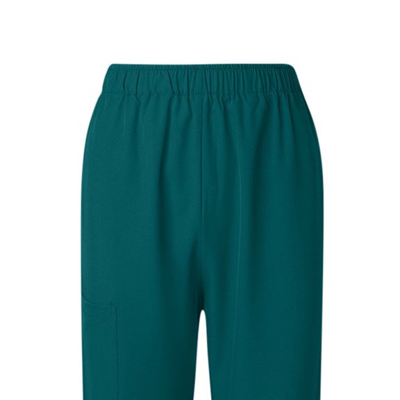 Costeam Womens Scrub Pants Straight Leg Elastic Waist with Multi Functional Side Pockets Stretchy Soft Loose Fit Work Trousers Breathable Comfortable Medical Workwear Durable Long Bottoms