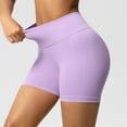thumbnail image 1 of Costeam Womens Seamless Ribbed Biker Shorts No Pockets Wide Compression Elastic High Waist Tummy Control 4 Way Stretch Non See Through Athletic Workout Running Mid Thigh Short Pants, 1 of 9