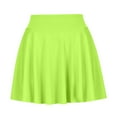 thumbnail image 1 of Costeam Womens Solid Flared A Line 2 In 1 Skort Dual Hidden Inner Pockets Wide Elastic High Waist Quick Dry Breathable Athletic Tennis Golf Casual Mini Skirt Shorts, 1 of 5