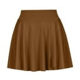 thumbnail image 1 of Costeam Womens Solid Flared A Line 2 In 1 Skort Dual Hidden Inner Pockets Wide Elastic High Waist Quick Dry Breathable Athletic Tennis Golf Casual Mini Skirt Shorts, 1 of 5