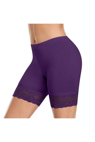 shorts for under dresses walmart INNERSY Women's Slip Shorts for Under Dresses High Waisted Shorts 3-Pack (M, Nude)