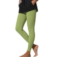 thumbnail image 1 of Costeam Womens Solid Tummy Control Ankle Leggings No Pockets Wide Stretch Elastic High Waist Buttery Soft 4 Way Stretch Non See Through Athletic Yoga Lounge Long Pants, 1 of 7