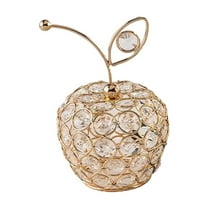 Costeam Xmas Table Decor Pineapple Table Centerpiece Decor Handmade Crystal Hollow Fruit Ornament Decor Home Party Camping Wedding Festival Bar Decor (Gold)