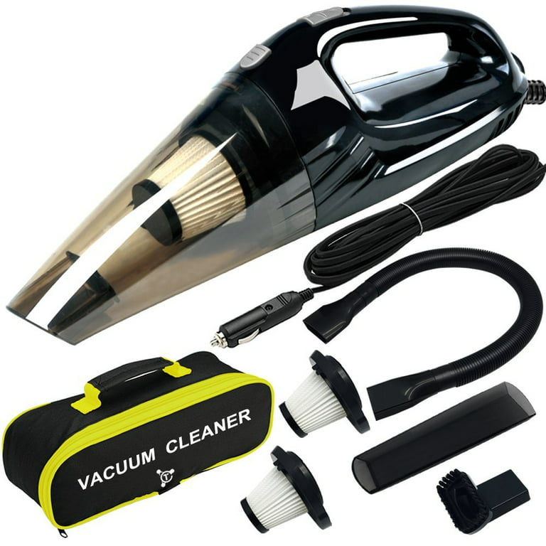 Costech Electronics Car Vacuum Cleaner, 120W Powerful Suction Handheld,  Multifunctional and Portable for Wet and Dry Materials with 16.4ft power  cord