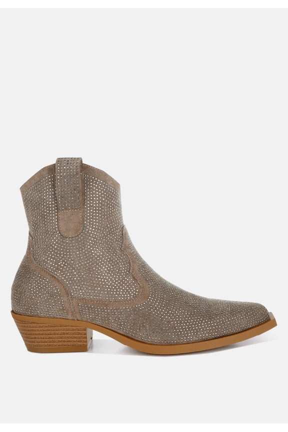 Costello Rhinestones Embellished Cowboy Boots