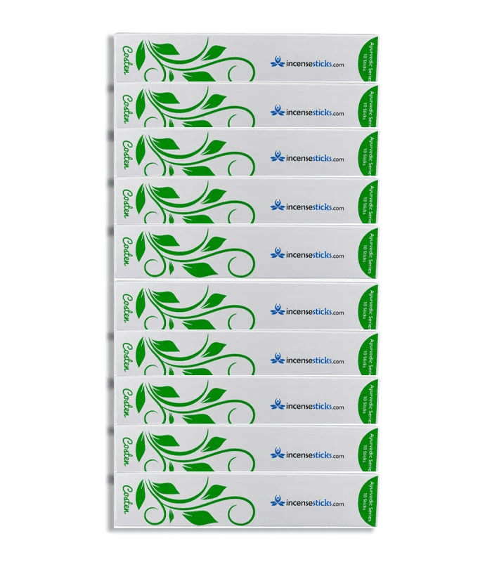 Costen Incense Sticks 8" - 10 Packs, 10 Sticks Each | Sweet & Woody Aromatic Blend