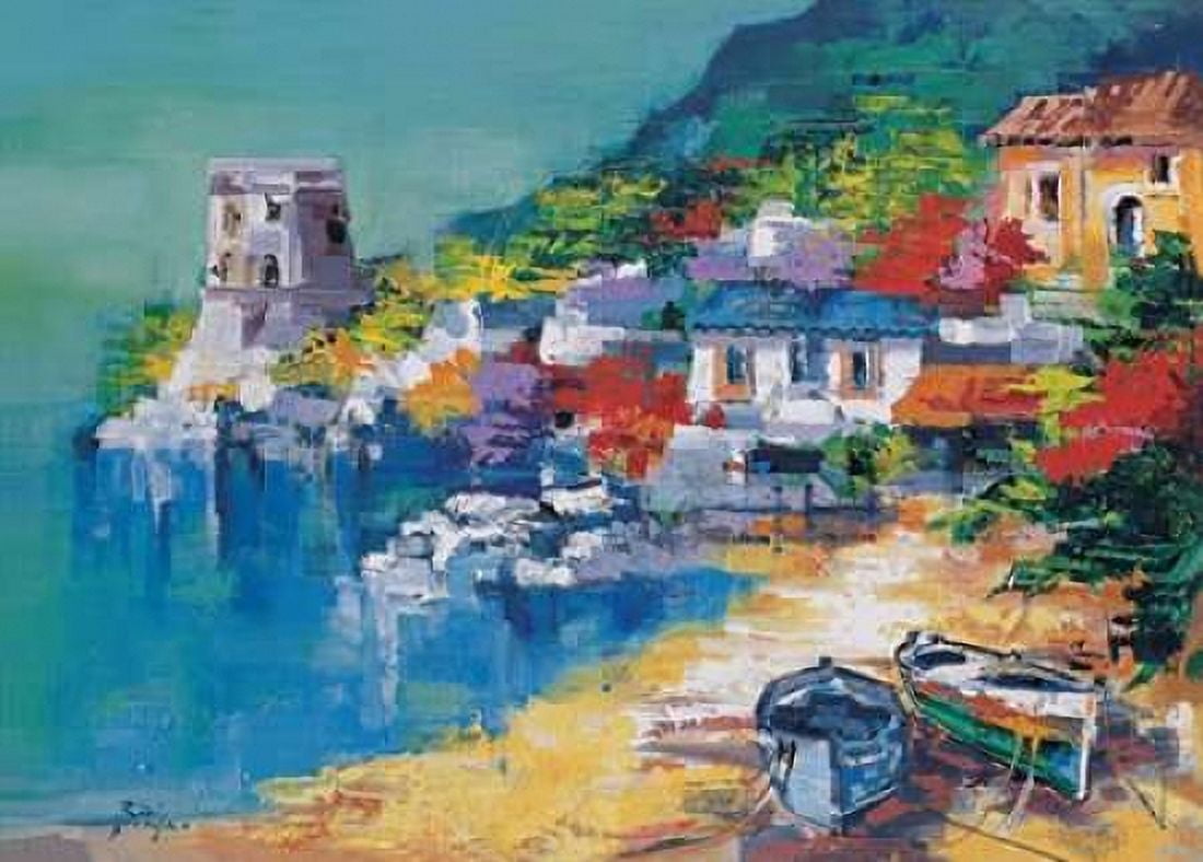 Costiera Amalfitana Canvas Art - Roberto di Viccaro (18 x 24)