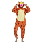 KIBHOUS Adult Onesie Tiger Sleepwear Animal Cartoon Costume and Teens Pajamas Unisex Christmas Halloween Cosplay
