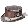 thumbnail image 1 of Costume Accessory - Faux Leather and Lace Hat w/ Faux Cameo, 1 of 4