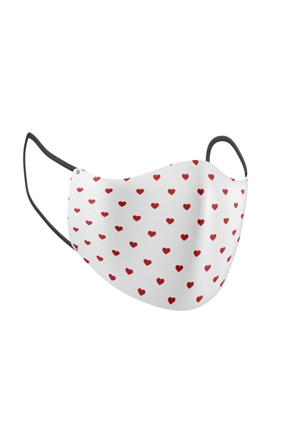 Reusable Brown Letter Print Face Mask, Single Piece