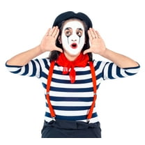 Costume Agent Women's Mime Halloween Cosplay Set Multicoloured