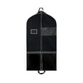 thumbnail image 1 of Costume Bags Garment Bag for travel, business trips, with 5 Clear Zipper Pockets and Handles, Closet Storage Black, 1 of 6