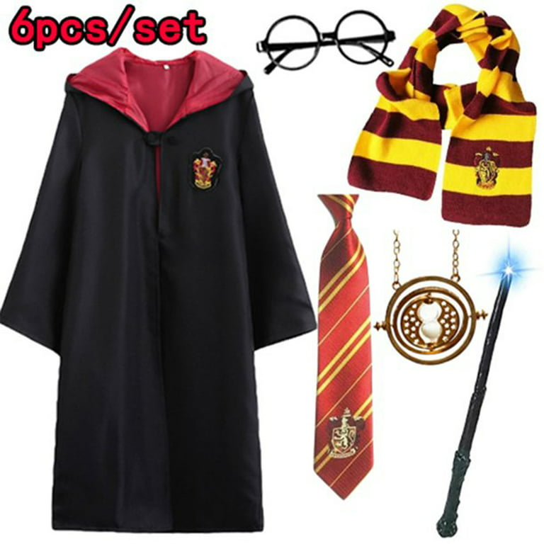 6pcs Wizard Harry Potter Cosplay Costume Set Pour Garçons Et