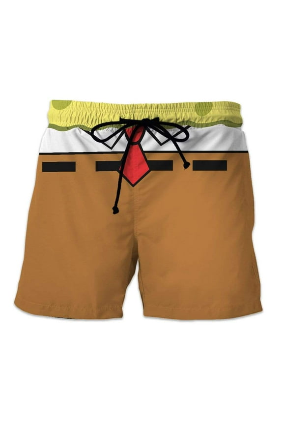 Costume Cosplay Pattern 3D Spongebob Custom Beach Short