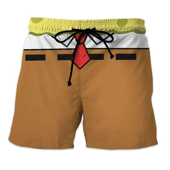 Costume Cosplay Pattern 3D Spongebob Custom Beach Short