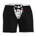 thumbnail image 1 of Costume Cosplay Pattern 3D Tuxedo Custom Beach Shorts, 1 of 6
