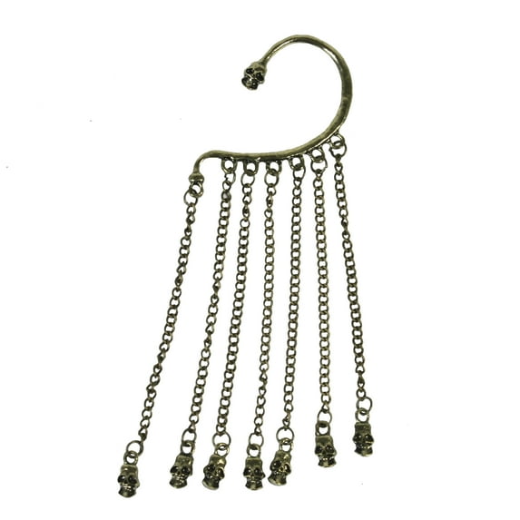 Costume Culture by Franco 30356 Gold Skulls Ear Cuffs