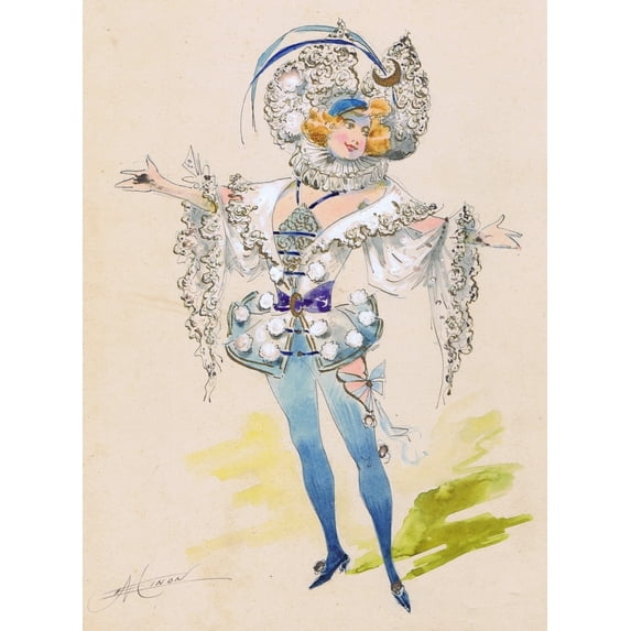 Costume Design By A. Minon Poster Print By Mary Evans Jazz Age Club (24 X 36)