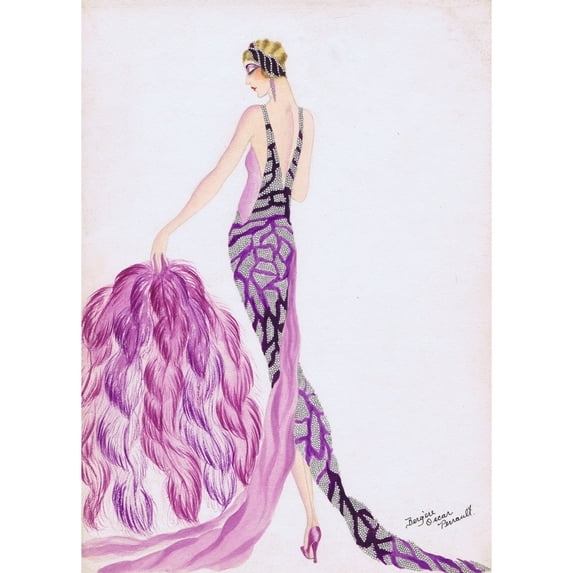 Costume Design By Bergere Oscar Perrault Poster Print By Mary Evans Jazz Age Club (18 X 24)