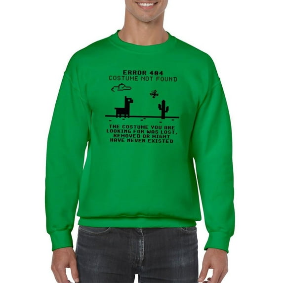 Costume Not Found Sweatshirt Men -Smartprints Designs, Male Medium