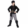 thumbnail image 1 of for Boys Pirate Long Sleeve Tops Pants Outfit Set Kids Boy Dress up Clothes for Play Kids Halloween, 1 of 4