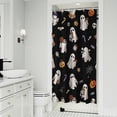 thumbnail image 1 of Costumed Ghost Halloween Pattern Shower Curtain 36"x72" ,Bathroom Decorative Shower Curtains Set with 12 Hooks,Modern Waterproof Washable Shower Curtain, 1 of 6