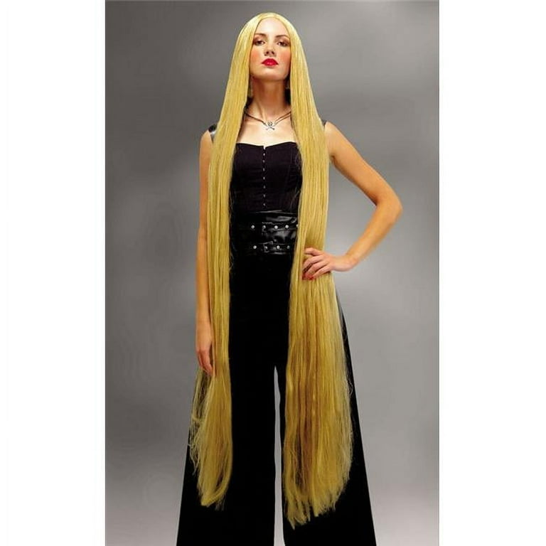 Costumes For All Occasions Beige Halloween Long Straight Costume Wig for Adult