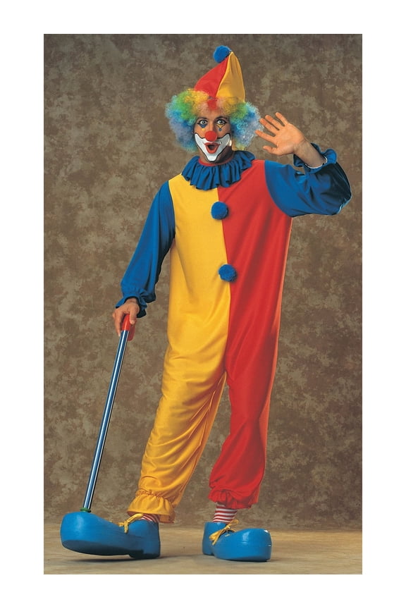 Classic Clown Costume for Adults, Unisex One Size