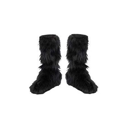 D/Ceptions Child Black Furry Boot Covers