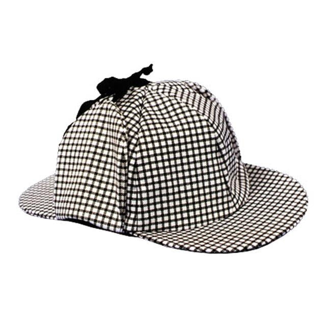 Black and White Checked Sherlock Holmes Costume Hat