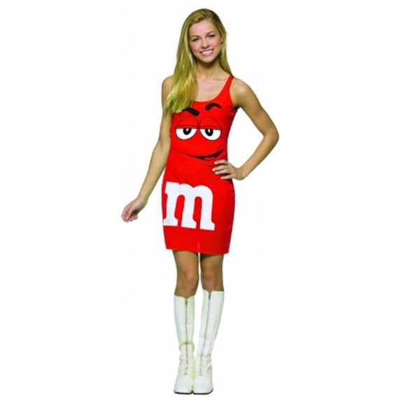 Costumes For All Occasions Gc4038 M&Ms Red Tank Dress 13-16