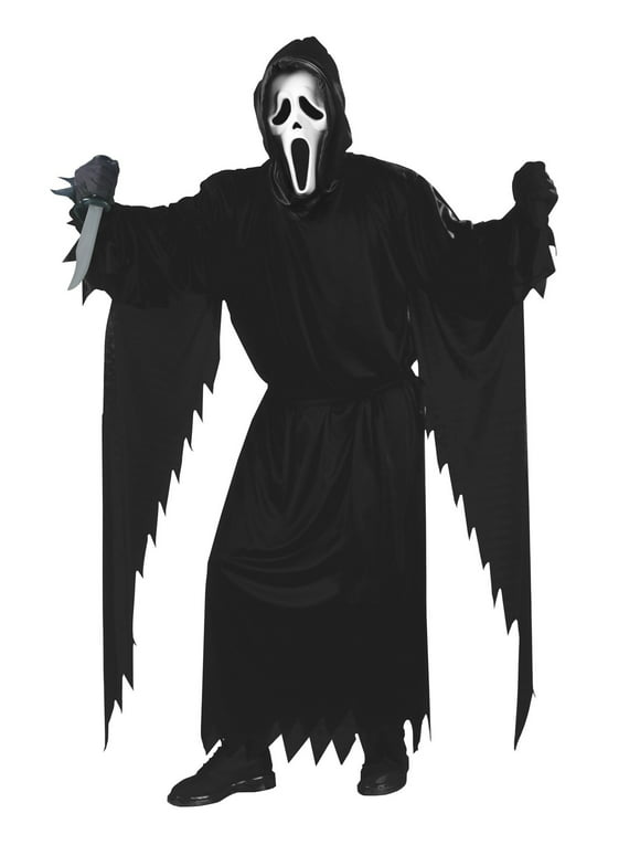 Costumes For All Occasions Ghost Face Killer Men's Halloween Fancy-Dress Costume for Adult, One Size