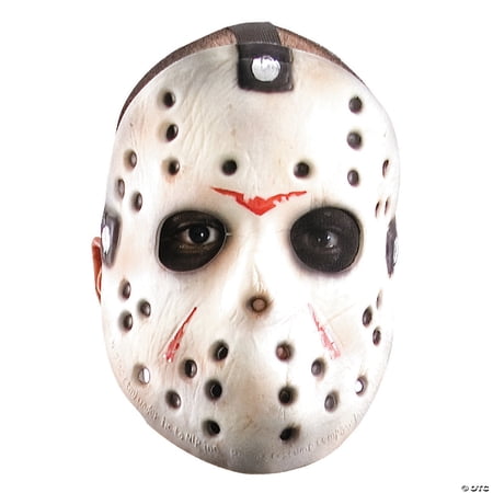 Costumes For All Occasions Jason White Foam Halloween Costume Mask, for Adult