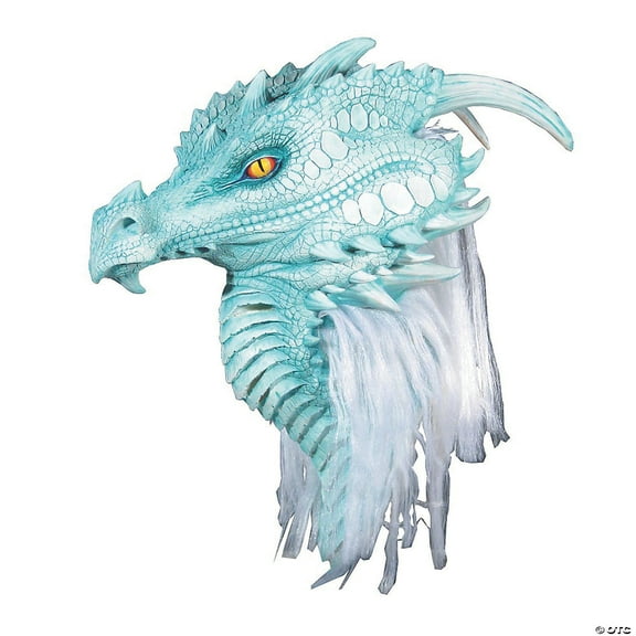 Men's Premiere Arctic Dragon Mask - Scary Halloween Mask Horror Costume Accessor
