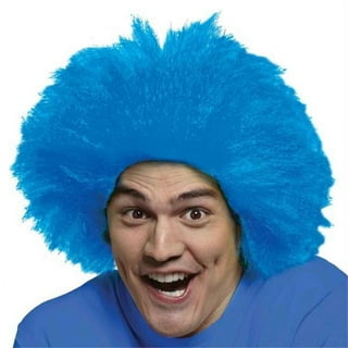 Blue top male wig