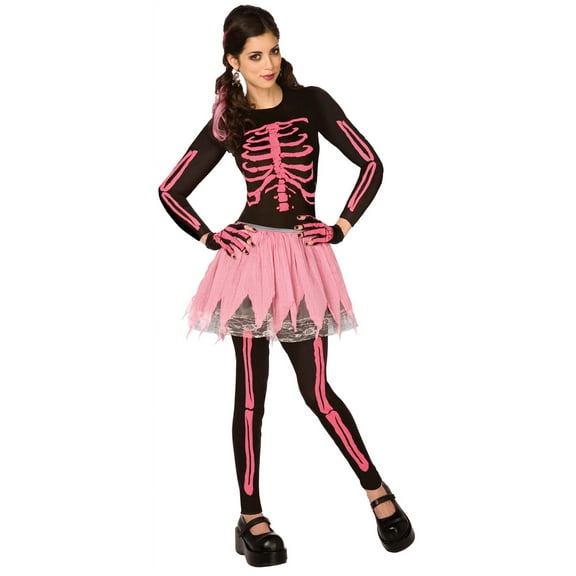 Costumes For All Occasions LF5433XS Pink Punk Skeleton Adult Xsm