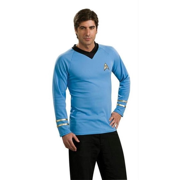 Costumes For All Occasions Ru888983Lg Star Trek Classic Blue Shrt Lg
