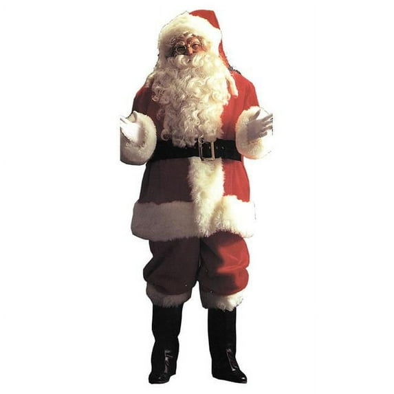 Costumes For All Occasions Santa Claus Suit Deluxe Men's Christmas Fancy-Dress Costume for Adult, XXL