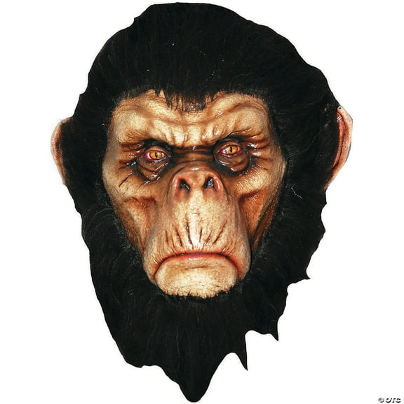 Bad Brown Chimp Halloween Latex Mask