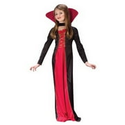 Costumes For All Occasions Victorian Vampire Girl's Halloween Fancy-Dress Costume for Child, L