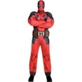thumbnail image 1 of Costumes USA Deadpool Muscle Costume for Adults, Includes a Jumpsuit, a Mask, a Belt, and Gloves, 1 of 5