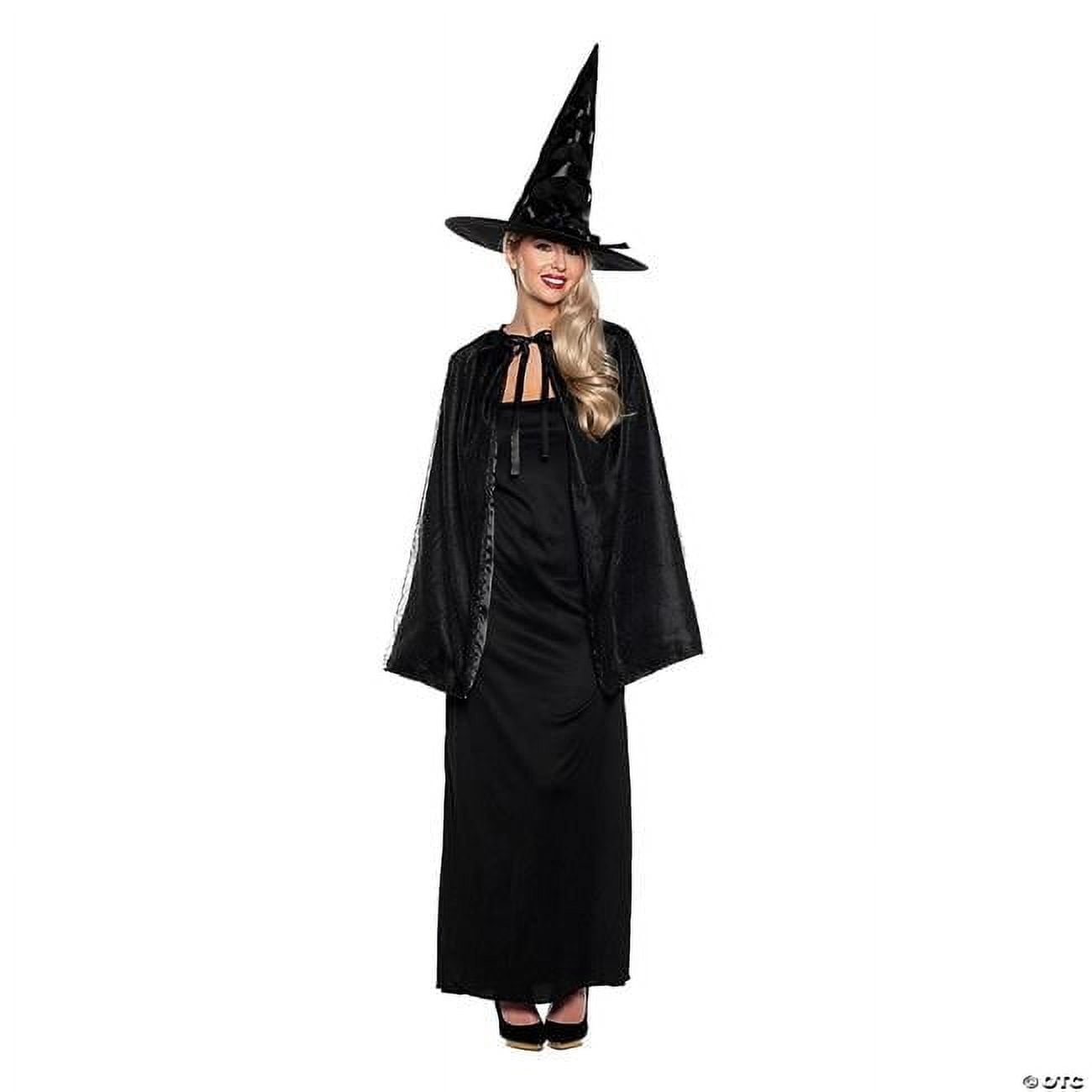 Disfraz De Mago Para Adulto – Capa De 85 Cm Con Sombrero, Estrellas Doradas – WIDMANN MILANO PARTY FASHION